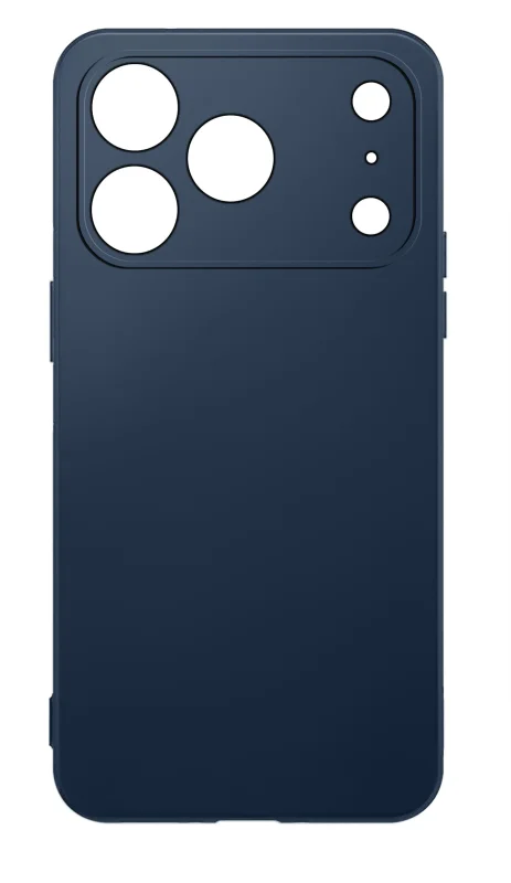 Granatowe matowe etui do iPhone 17 Pro / 18 Pro z zabudowaną osłoną wyspy aparatów