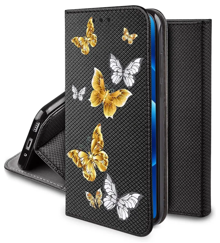 Etui z klapką do Motorola Edge 70 Pro 5G z kolorowym wzorem motyli