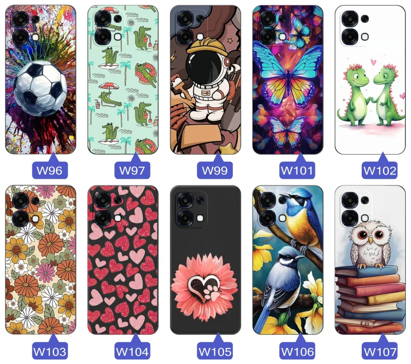 Fajne wzory na etui Oppo A6 Pro 5G: koty, auta, dla gracza, zwierzęta