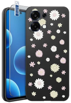 Etui do Oppo A6 Pro 5G różne wzory wiosenne ze szkłem