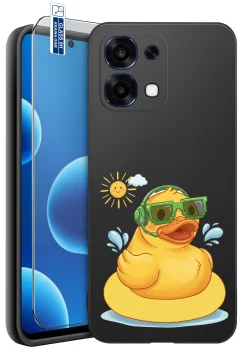 Etui do Oppo A6 Pro 5G różne wzory wakacyjne ze szkłem