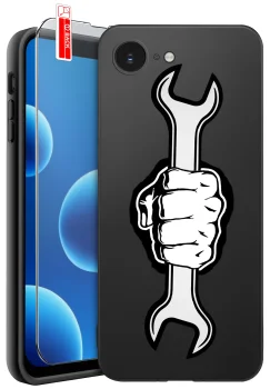 Etui do iPhone 16e / 17e różne wzory dla Taty ze szkłem