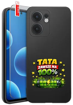 Etui do Oppo Reno 13 FS / 13 F 5G różne wzory dla Taty ze szkłem