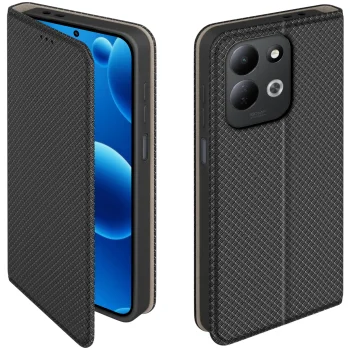 Etui do Xiaomi Redmi 17 4G / 5G czarne zamykane