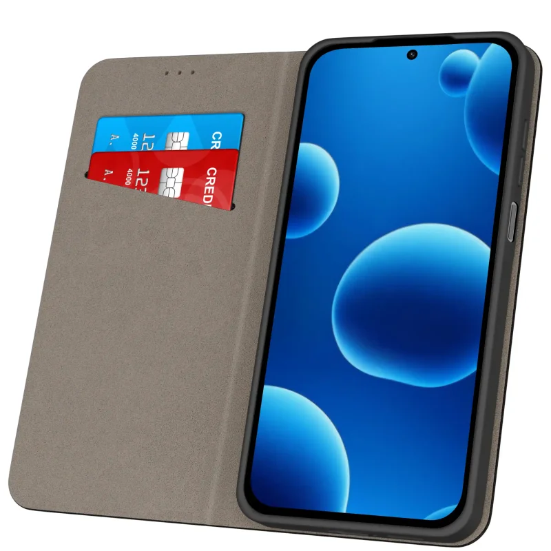 Etui do Xiaomi Redmi 17 4G / 5G z kieszonkami na karty i miękkim wnętrzem