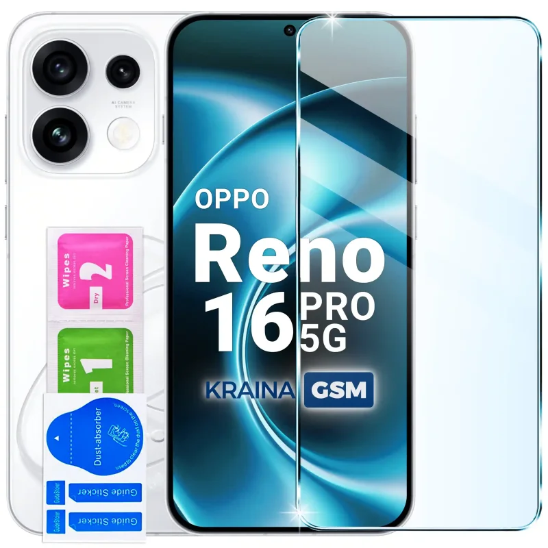 Szkło hartowane do Oppo Reno 16 Pro 5G z zestawem do montażu