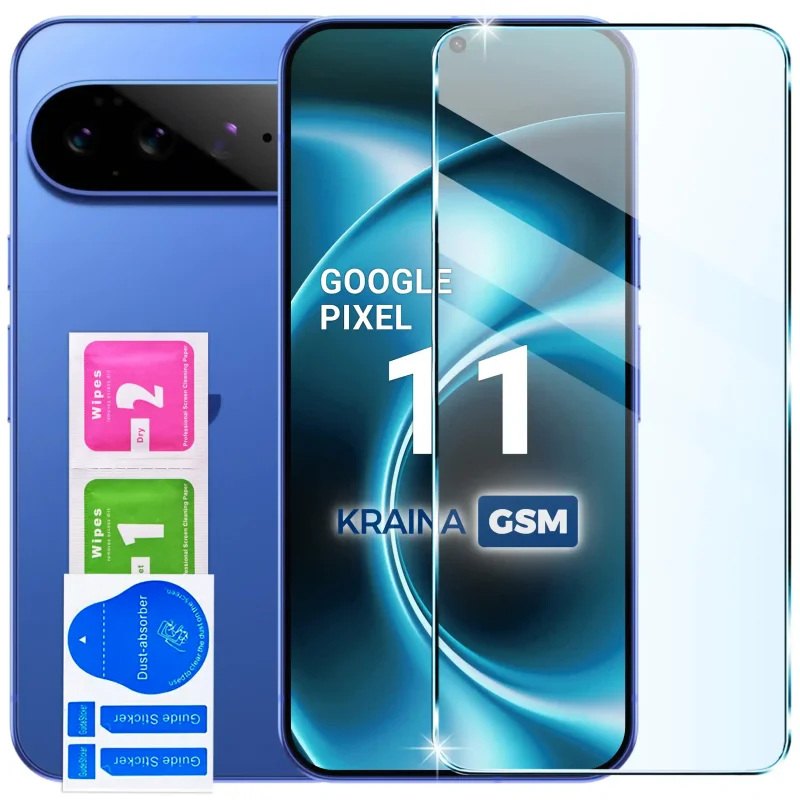 Szkło hartowane 9H do Google Pixel 11 z zestawem montażowym