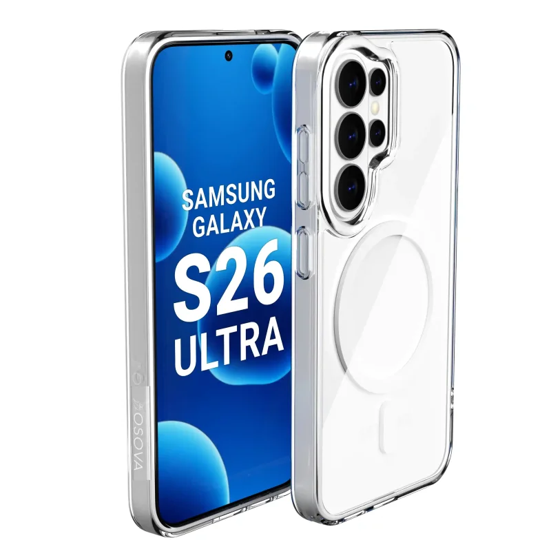 Przezroczyste etui Magnetic Clear OSOVA do Samsung Galaxy S26 Ultra z wbudowanym magnesem do MagSafe