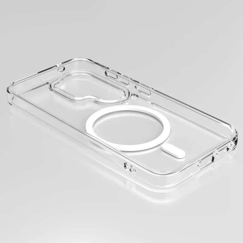 Przezroczyste etui OSOVA do Samsung Galaxy S26 Ultra z magnesem do MagSafe i podwyższonymi rantami