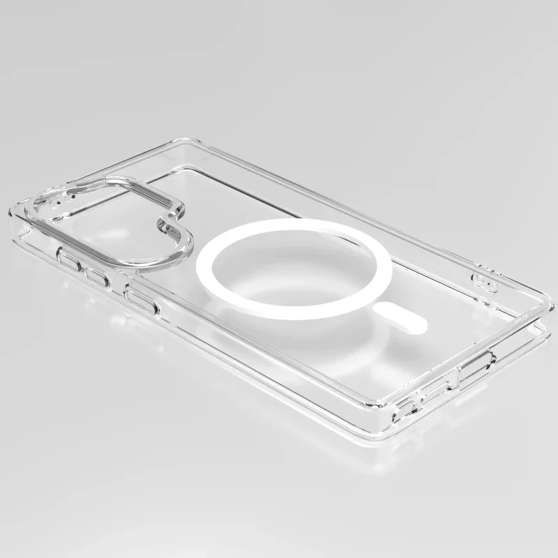 Przezroczyste etui do MagSafe OSOVA do Samsung Galaxy S24 Ultra z wbudowanym pierścieniem magnetycznym