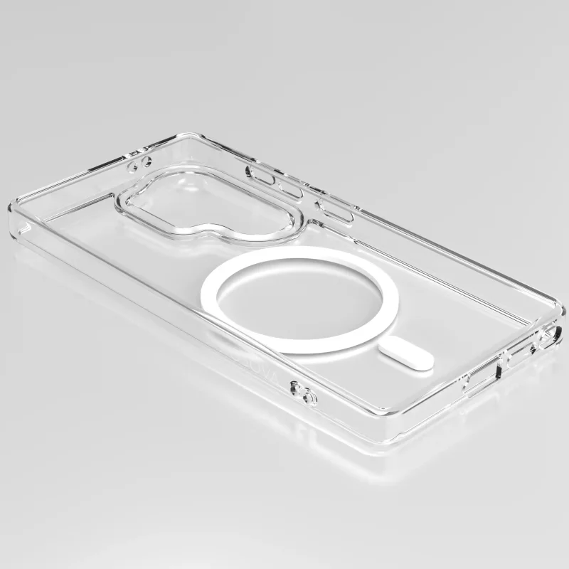 Etui Magnetic Clear OSOVA do Samsung Galaxy S24 Ultra z MagSafe i precyzyjnymi wycięciami na przyciski oraz aparat