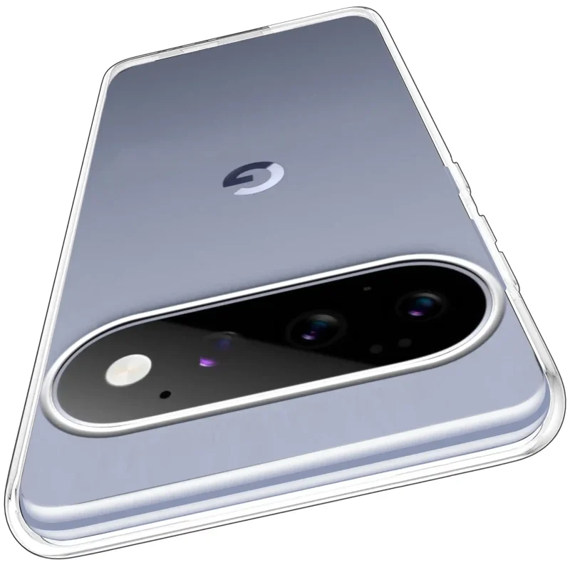Bezbarwne etui do Google Pixel 11 Pro z osłoną wyspy aparatów widok z tyłu