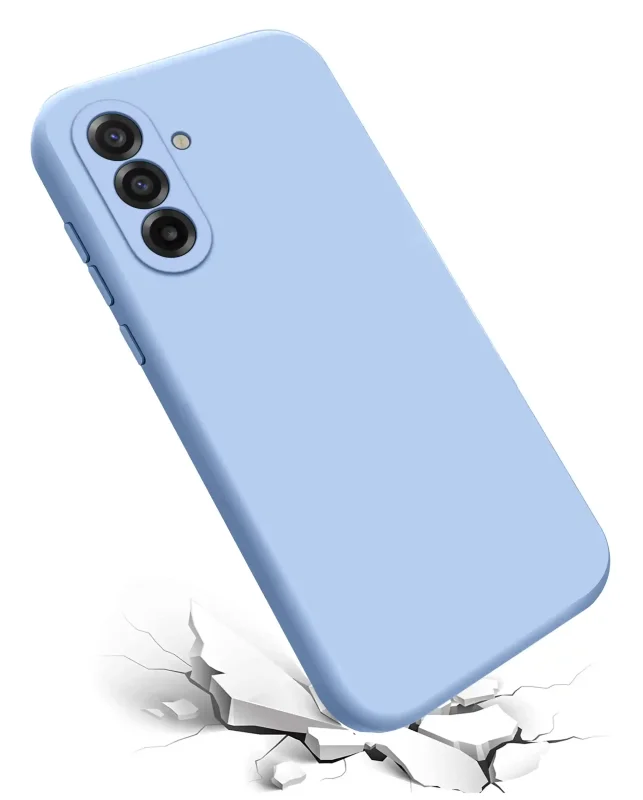 Niebieskie etui do Samsung Galaxy A37 5G z osłoną wyspy aparatu