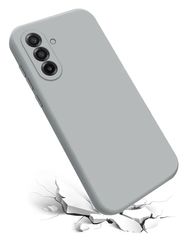 Srebrne etui do Samsung Galaxy A57 5G z osłoną wyspy aparatu