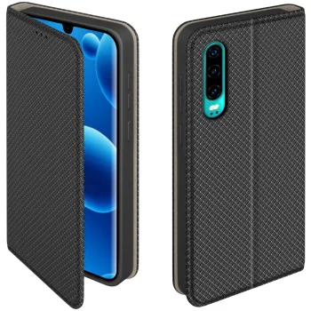 Etui do Huawei P30 czarne zamykane