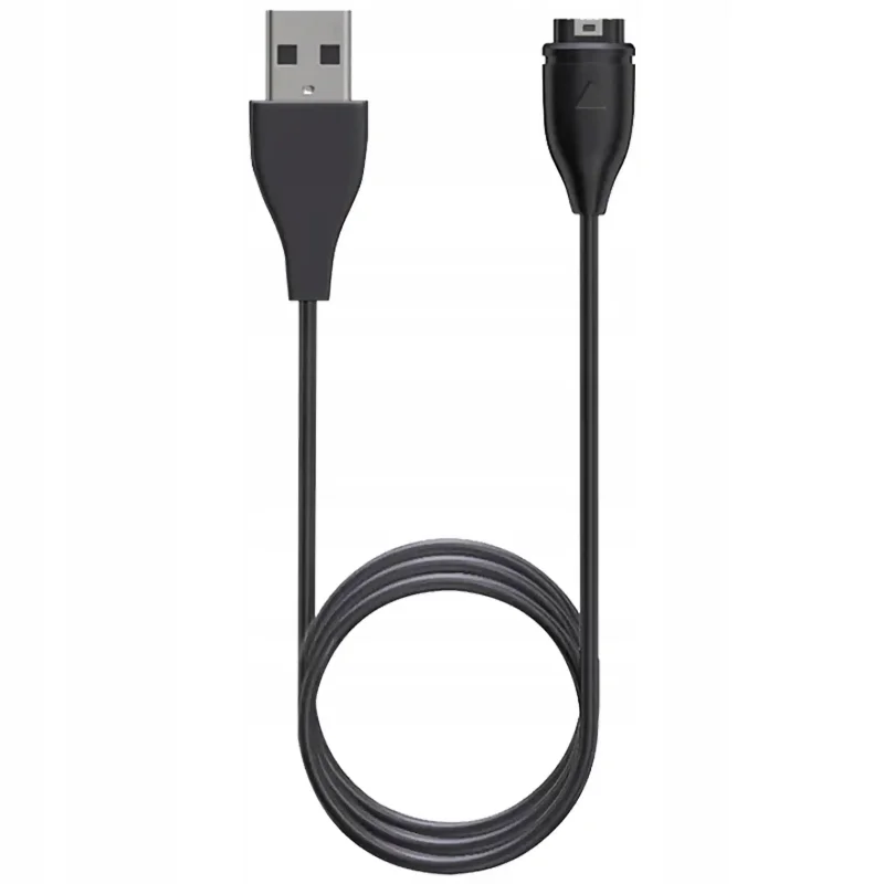 Kabel do smartwatcha Garmin USB 1 m w kolorze czarnym do ładowania i synchronizacji zegarka