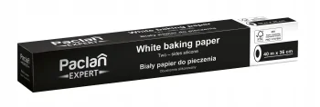 Papier do pieczenia Paclan Expert 40m x 36cm dwustronnie silikonowany biały
