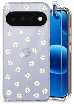 Etui do Google Pixel 11 Pro przezroczyste różne wzory modne ze szkłem