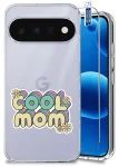 Etui do Google Pixel 11 Pro przezroczyste różne wzory dla Mamy ze szkłem