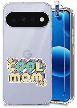 Etui do Google Pixel 11 Pro przezroczyste różne wzory dla Mamy ze szkłem