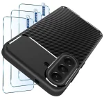Etui do Samsung Galaxy S26 FE carbon z zestawem 3 szkieł
