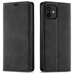 Etui do iPhone 11 z klapką skórzane Velvet czarne ze szkłem