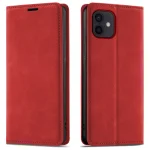 Etui do iPhone 11 z klapką skórzane Velvet czerwone ze szkłem