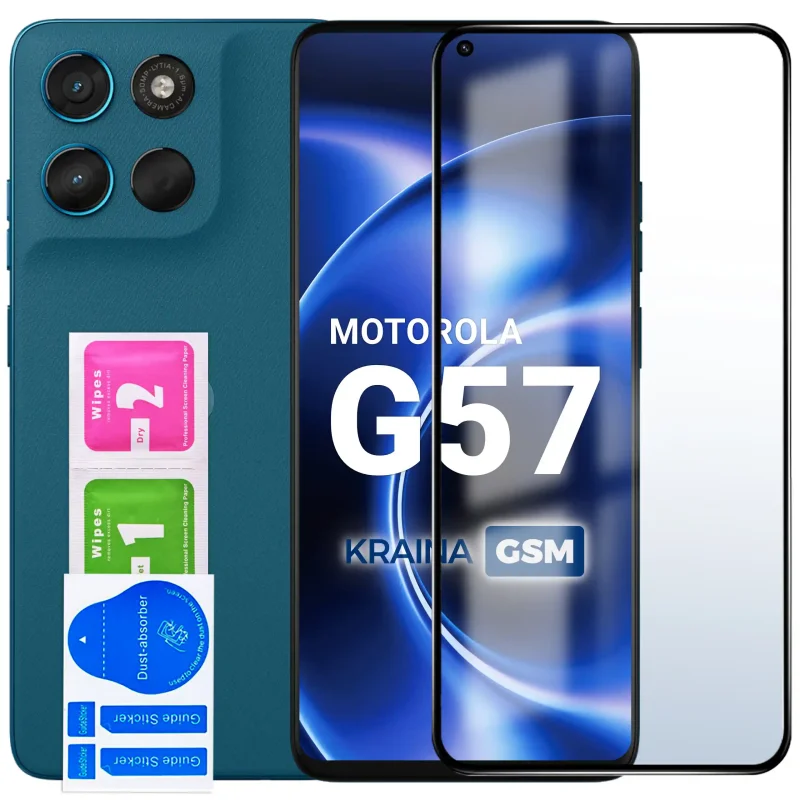 Szkło hartowane 5D do Motorola Moto G57 | G57 Power na cały ekran