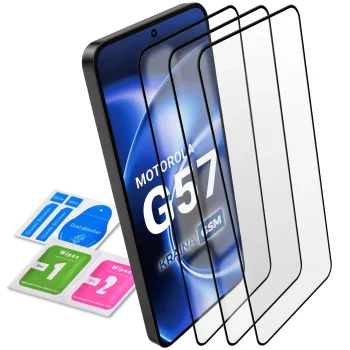 Szkło hartowane 5D do Motorola Moto G57 | G57 Power na cały ekran 3 sztuki