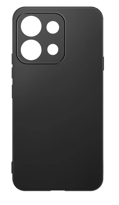 Czarne matowe etui do Oppo Reno 16 F | 16 FS 5G z osłoną wyspy aparatów widok tyłu