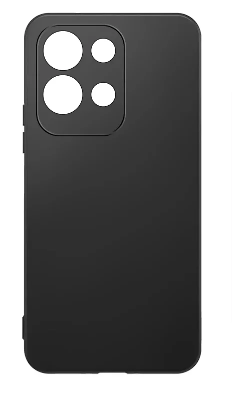 Czarne matowe etui do Xiaomi Redmi 17 4G | 5G z wycięciami na aparaty i lampę