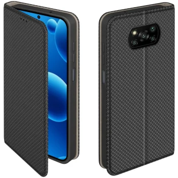 Etui do Xiaomi POCO X3 czarne zamykane