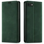 Etui do iPhone 7 | 8 | SE z klapką skórzane Velvet zielone ze szkłem