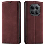 Etui do Xiaomi Redmi Note 15 4G | 5G z klapką skórzane Velvet bordowe