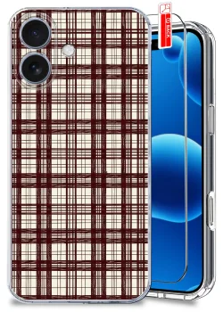 Etui do iPhone 17 przezroczyste różne wzory jesienne ze szkłem
