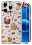 Etui do iPhone 15 Pro przezroczyste różne wzory jesienne ze szkłem