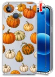 Etui do iPhone 15 Plus przezroczyste różne wzory jesienne ze szkłem