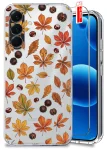 Etui do Samsung Galaxy A56 5G przezroczyste różne wzory jesienne ze szkłem