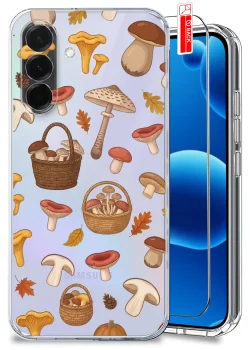 Etui do Samsung Galaxy A36 5G przezroczyste różne wzory jesienne ze szkłem