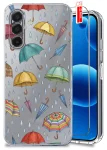 Etui do Samsung Galaxy A17 | A18 | A26 5G przezroczyste różne wzory jesienne ze szkłem