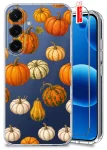 Etui do Samsung Galaxy S25+ Plus przezroczyste różne wzory jesienne ze szkłem