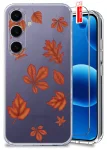 Etui do Samsung Galaxy S24 przezroczyste różne wzory jesienne ze szkłem
