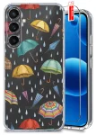 Etui do Samsung Galaxy S23 przezroczyste różne wzory jesienne ze szkłem