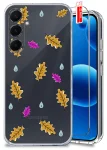 Etui do Samsung Galaxy A54 5G przezroczyste różne wzory jesienne ze szkłem