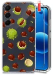 Etui do Samsung Galaxy A35 5G przezroczyste różne wzory jesienne ze szkłem
