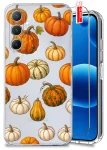 Etui do Samsung Galaxy A05s przezroczyste różne wzory jesienne ze szkłem