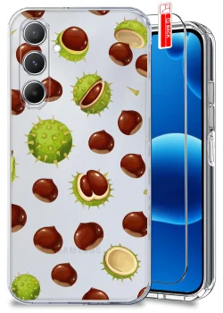 Etui do Samsung Galaxy A16 5G przezroczyste różne wzory jesienne ze szkłem