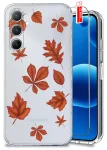 Etui do Samsung Galaxy M35 5G przezroczyste różne wzory jesienne ze szkłem