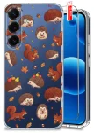 Etui do Samsung Galaxy S25 przezroczyste różne wzory jesienne ze szkłem
