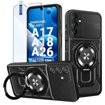 Etui do Samsung Galaxy A17 | A18 | A26 5G pancerne z MagSafe ze szkłem
